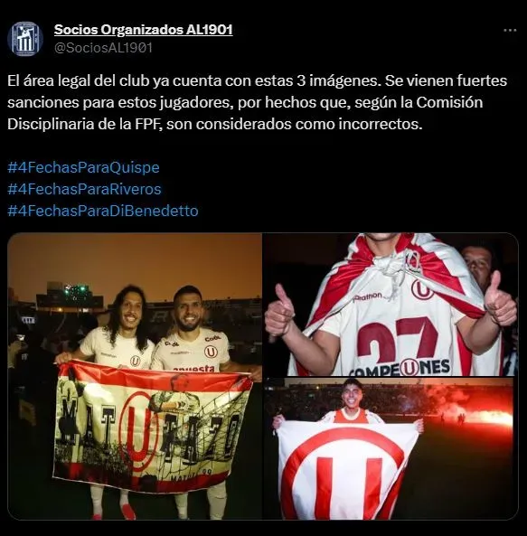 Jugadores de Alianza Lima posando después de ser campeones. (Foto: Twitter).