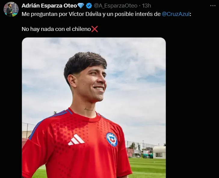 Esparza descartó que Cruz Azul fiche a Dávila. (X)