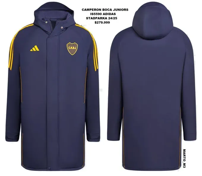 La nueva parka de Boca.