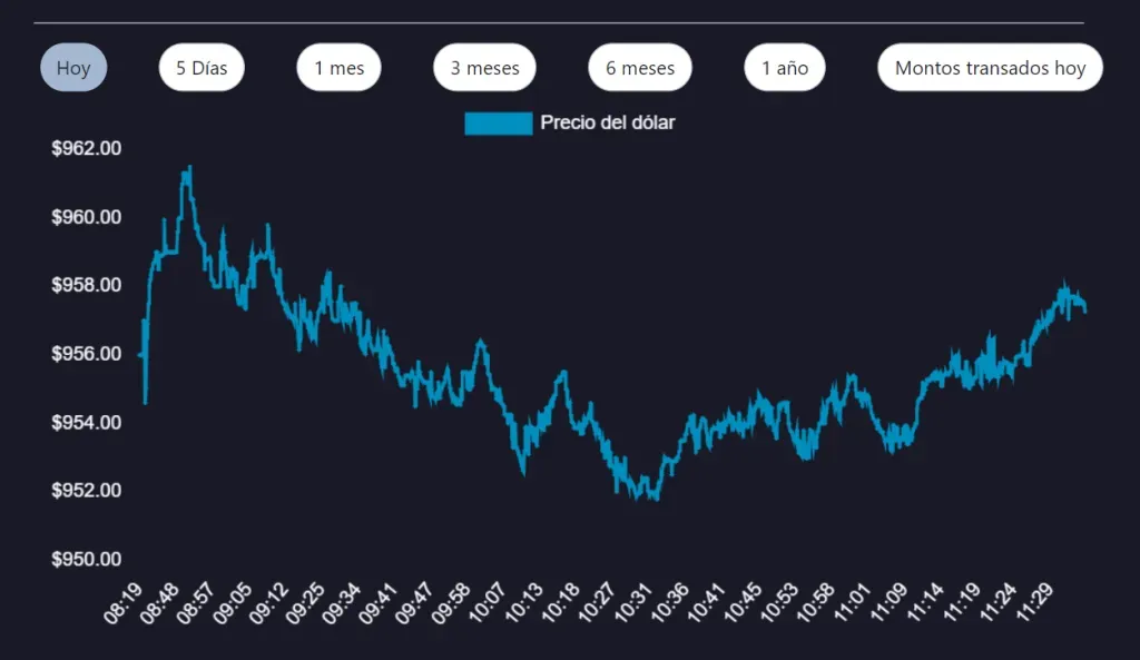 Precio del dólar hoy miércoles 24 de abril / Bolsa Electrónica de Chile