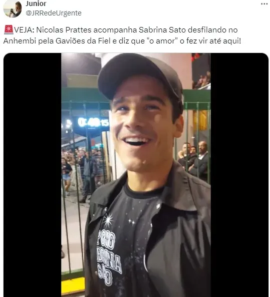 Web fala sobre Nicolas Prattes e Sabrina Sato