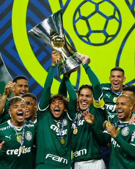 Scarpa campeão brasileiro no Alviverde. Foto: Ricardo Moreira/Getty Images