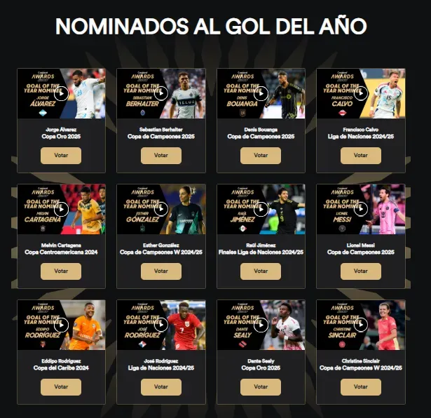 A través de la página de Concacaf se podrá votar al mejor gol del año.