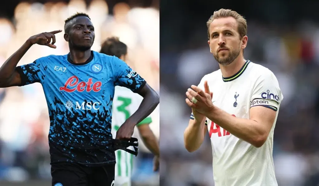 Victor Osimhen y Harry Kane: Getty Images
