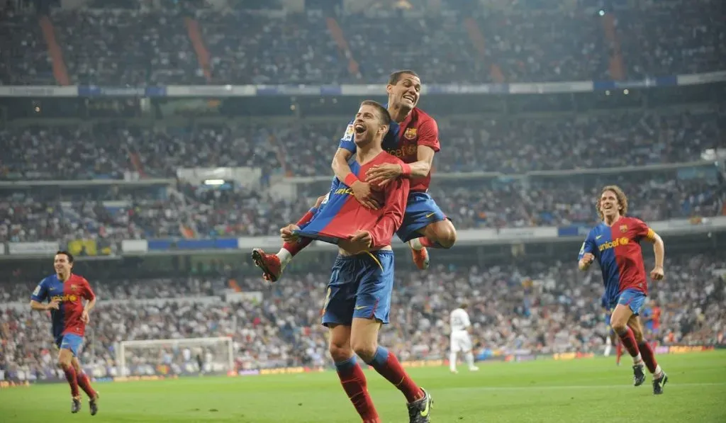 Gerard Piqué en el Bernabéu: Getty Images