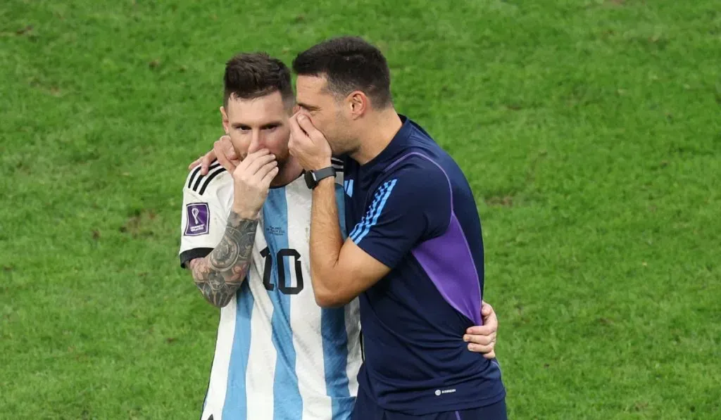Leo Messi y Lionel Scaloni: Getty Images