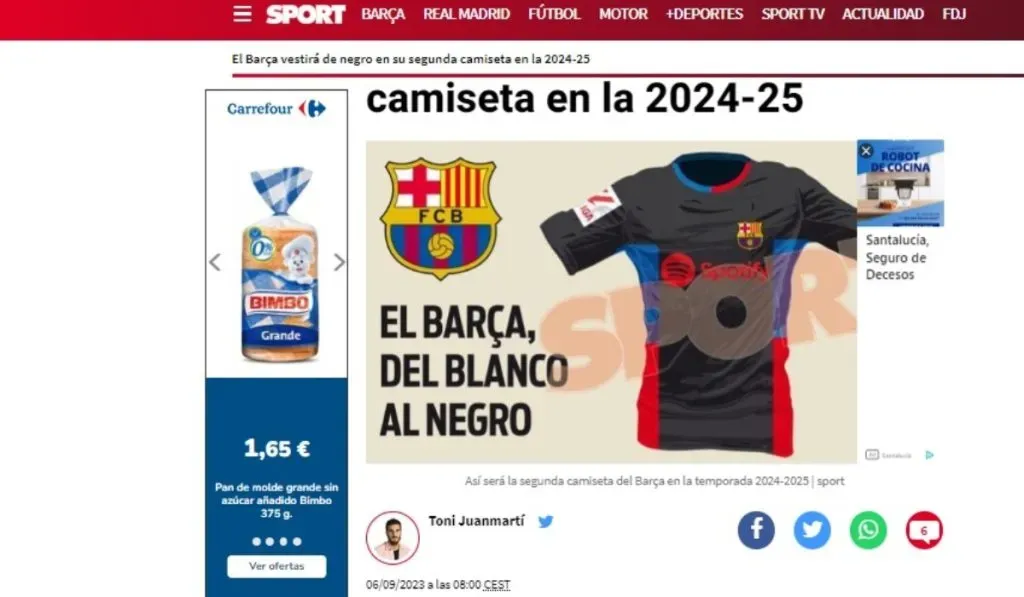 El Barça desvela su nueva camiseta
