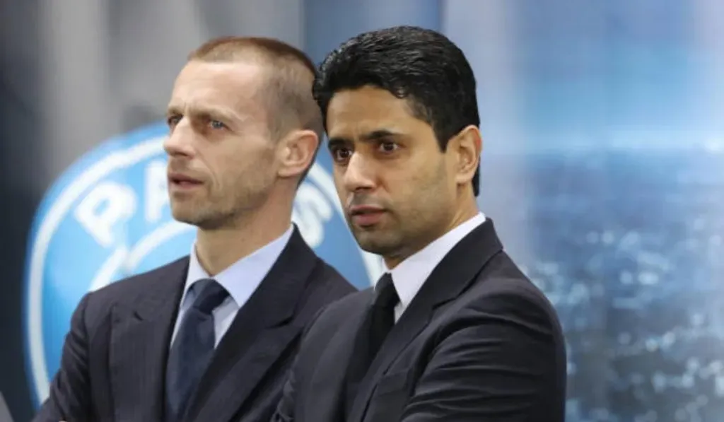 Nasser Al-Khelaifi y Aleksander Ceferin: Getty Images