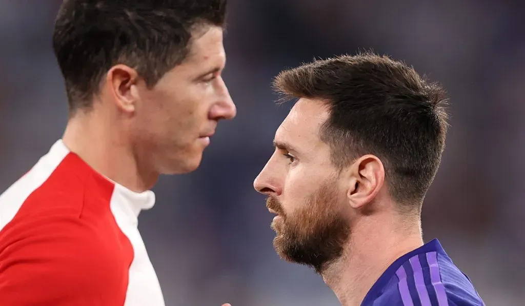Robert Lewandowski vs. Lionel Messi en Qatar 2022: Getty Images