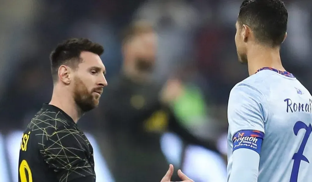 Lionel Messi y Cristiano Ronaldo en el último duelo entre ambos: Getty Images