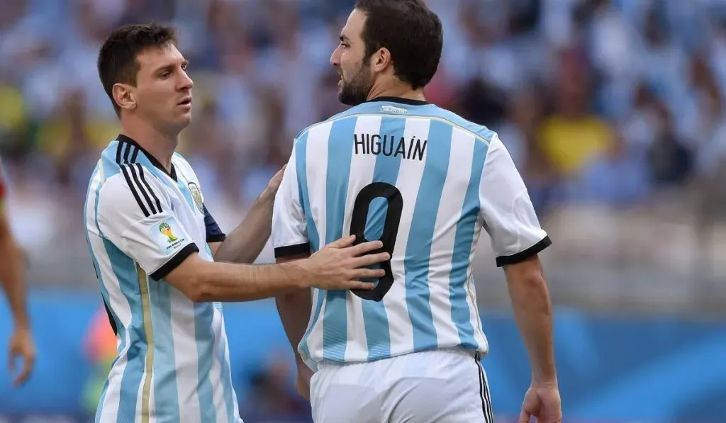 Lionel Messi y Gonzalo Higuaín durante el Mundial de Brasil 2014: IMAGO