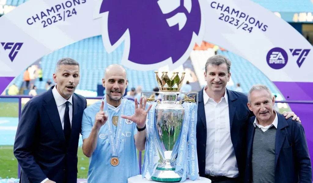 Guardiola festejando su sexta Premier con Manchester City: IMAGO