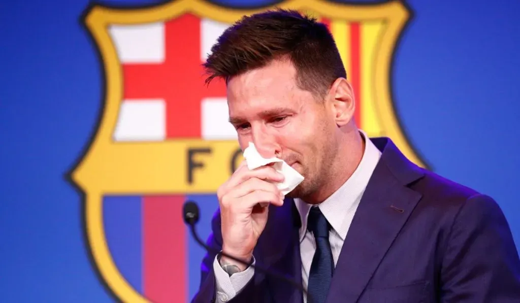 La dolorosa despedida de Messi en Barcelona por el 2021: IMAGO
