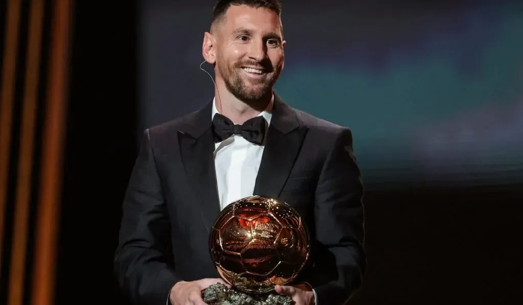 Messi durante la entrega de su último Balón de Oro: IMAGO