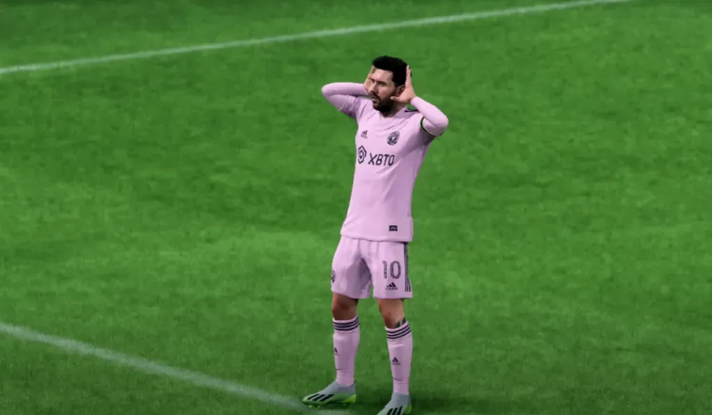 Así luce Lionel Messi en la última edición del juego de EA Spots, EA FC 24. Foto: Captura/EA Sports.