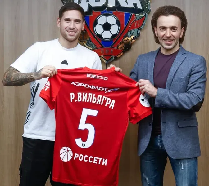 Villagra llegó a CSKA Moscú a comienzos de marzo de este 2025. (Foto: @pfc_cska).