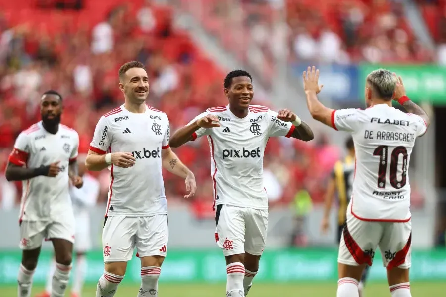 Arrascaeta na partida contra o Volta Redonda, pelo Cariocão. Foto: Gilvan de Souza/Flamengo