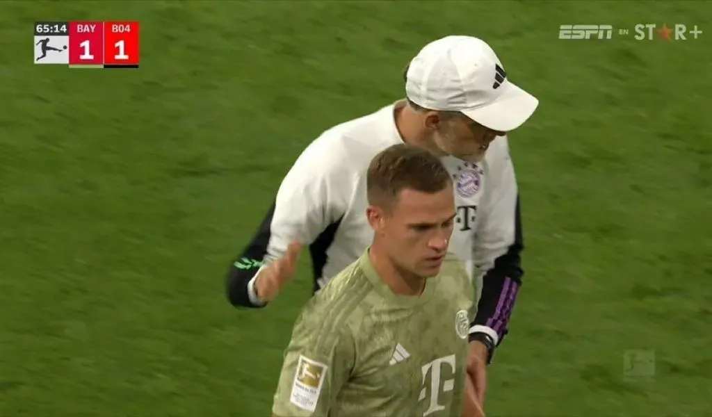 Kimmich enojado con Tuchel