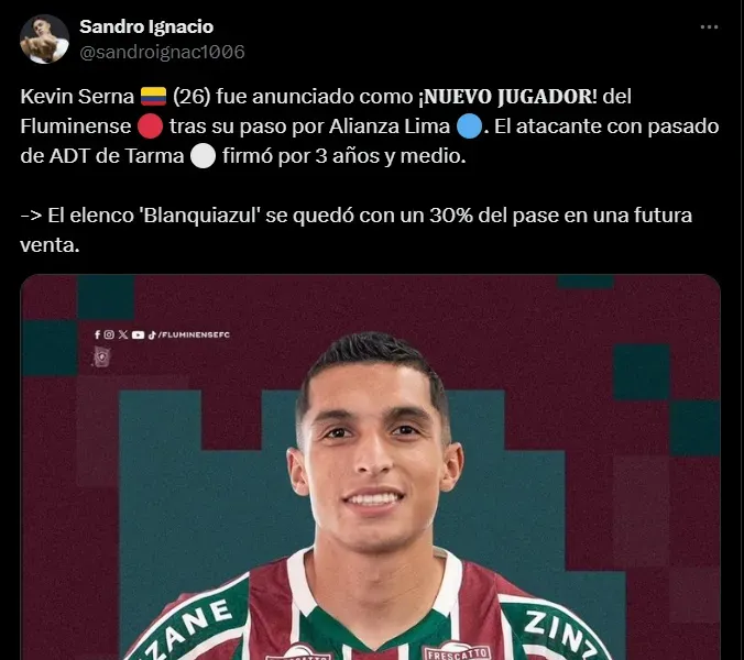 Fuente: @sandroignac1006