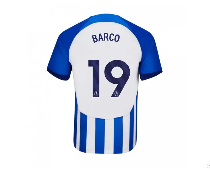 Barco usará la 19 en Brighton. (Foto: sitio oficial de Brighton)