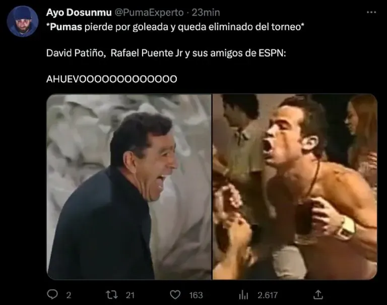 Los Pumas del Turco Mohamed, humillados