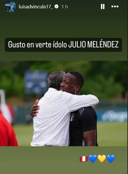 Advíncula se cruzó a una gloria de Boca. (Instagram)