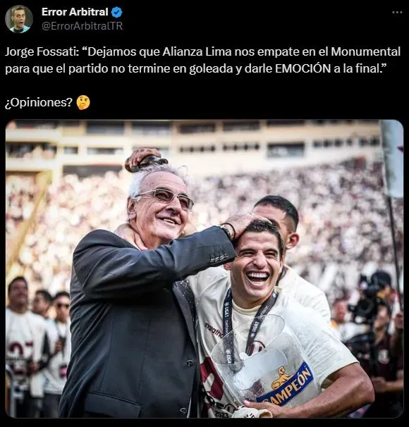 Jorge Fossati mostró su lado más divertido. (Foto: Twitter).