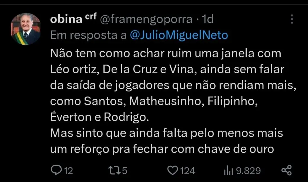 Repercussão via Twitter