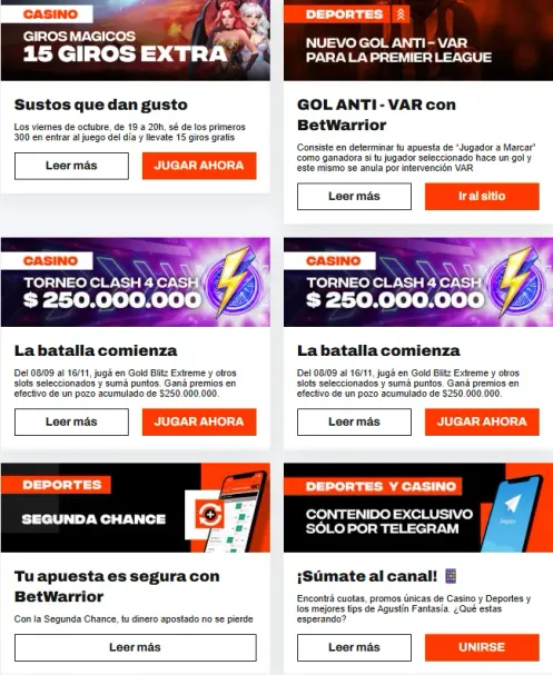 Tomada de BetWarrior el 29/10/25