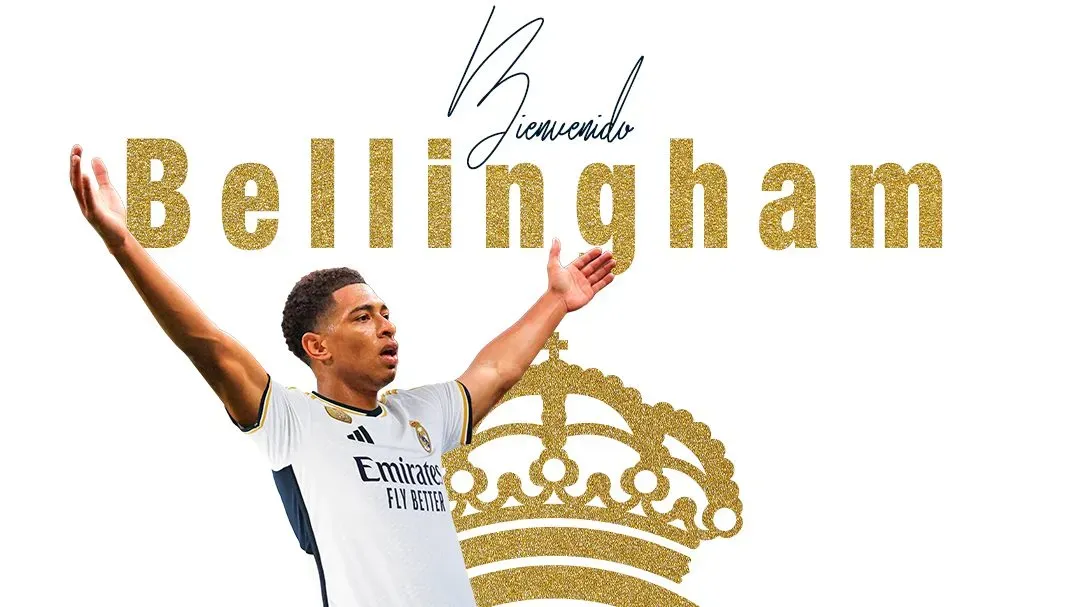 La imagen con la que el Real Madrid anunció la contratación de Jude Bellingham. @RealMadrid