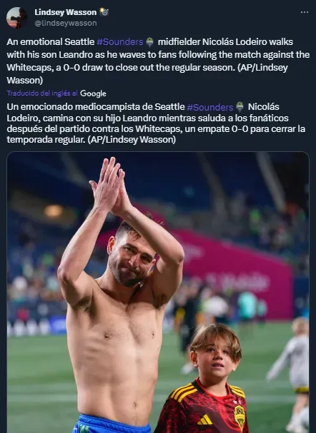 ¿Despedida de Nicolás Lodeiro? (Twitter @lindseywasson).