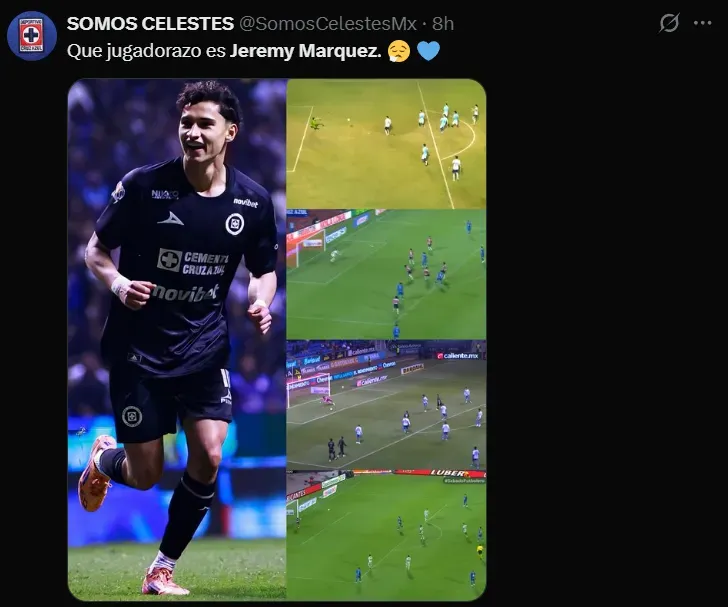 Elogios a Jeremy Márquez. (X)