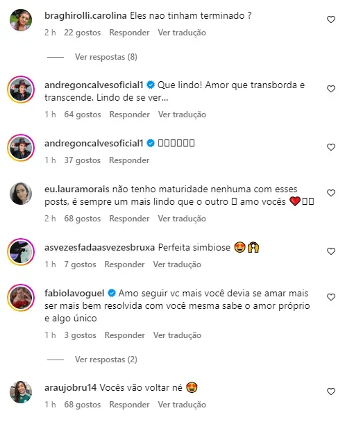 Fãs comentam possível volta do casal Danielle Winits e André Gonçalves