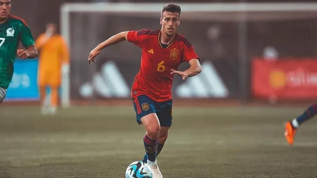 Antonio Blanco con la Selección de España Sub 21. Instagram Antonio Blanco