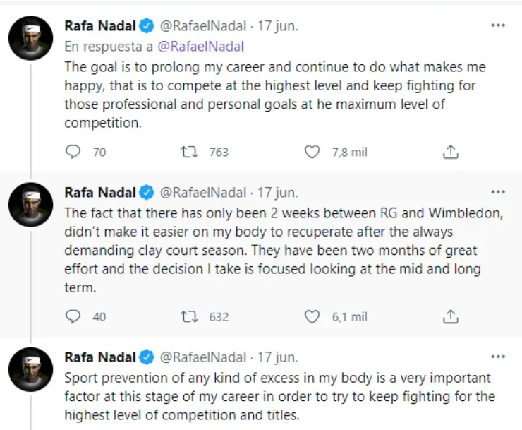 Tweets by @RafaelNadal