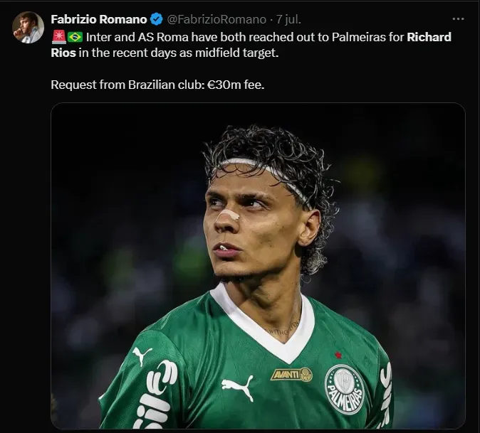 Fuente: @FabrizioRomano