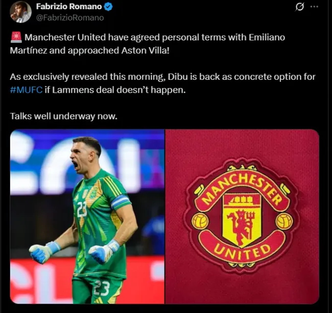 Fuente: @FabrizioRomano