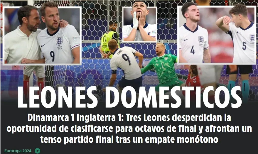 “Leones domésticos”, portada de The Sun.