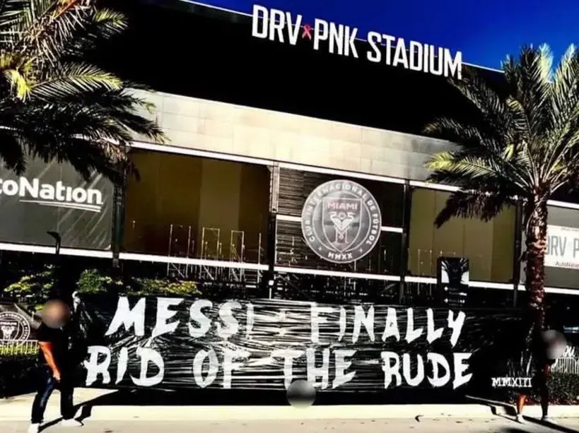 PSG ultras at DRV PNK Stadium in Miami