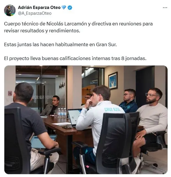 La calificación interna que le dieron a Nicolás Larcamón (X)