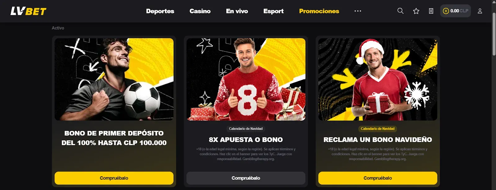 Promociones LVBET