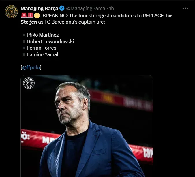 Fuente: @ManagingBarca