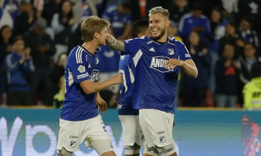 Andrés Llinás y Juan Pablo Vargas con Millonarios