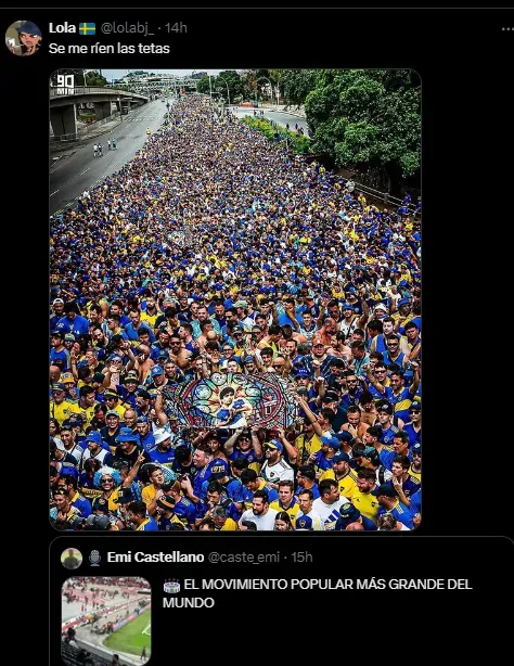 El enojo de los hinchas de Boca.