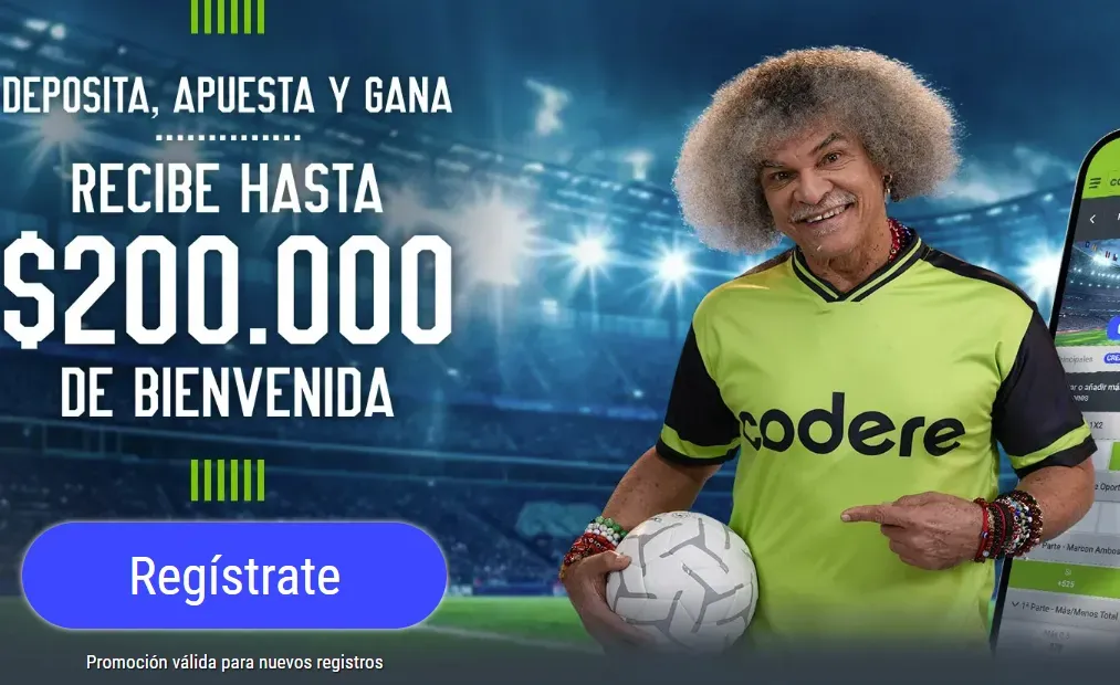 Bono de bienvenida Codere, una de las mejores casas de apuestas en Colombia