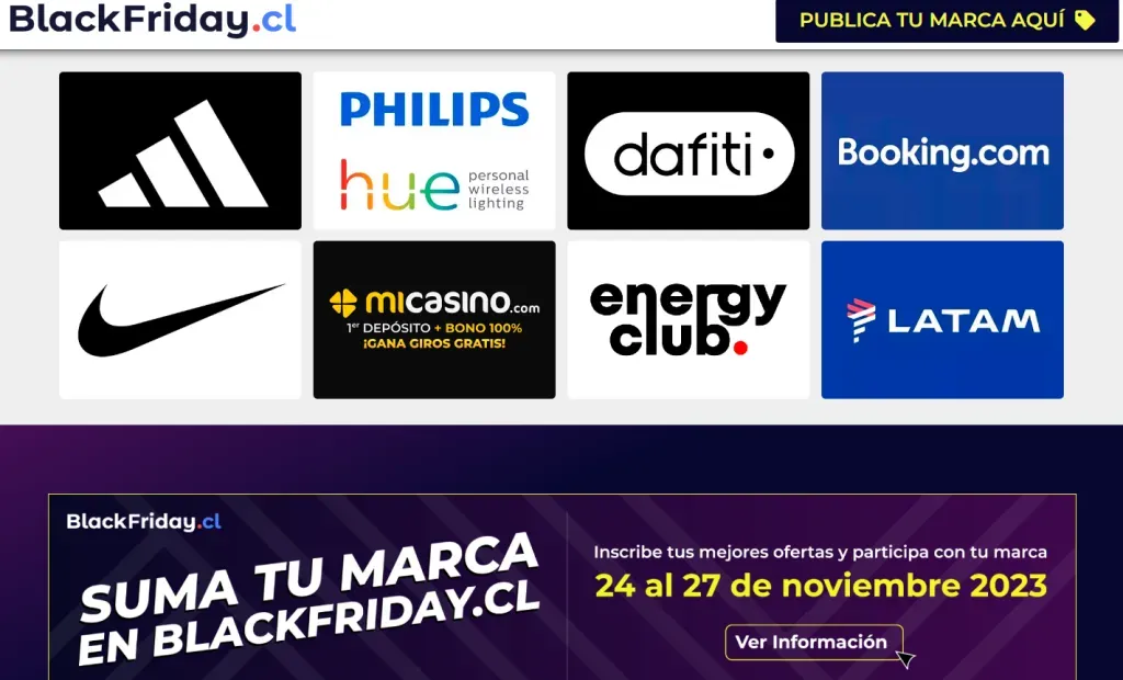 Algunas de las marcas del Black Friday.