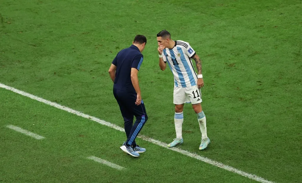 Lionel Scaloni pidió que Argentina disfrute de Ángel Di María y que no piense en el momento que se retire. Getty Images.
