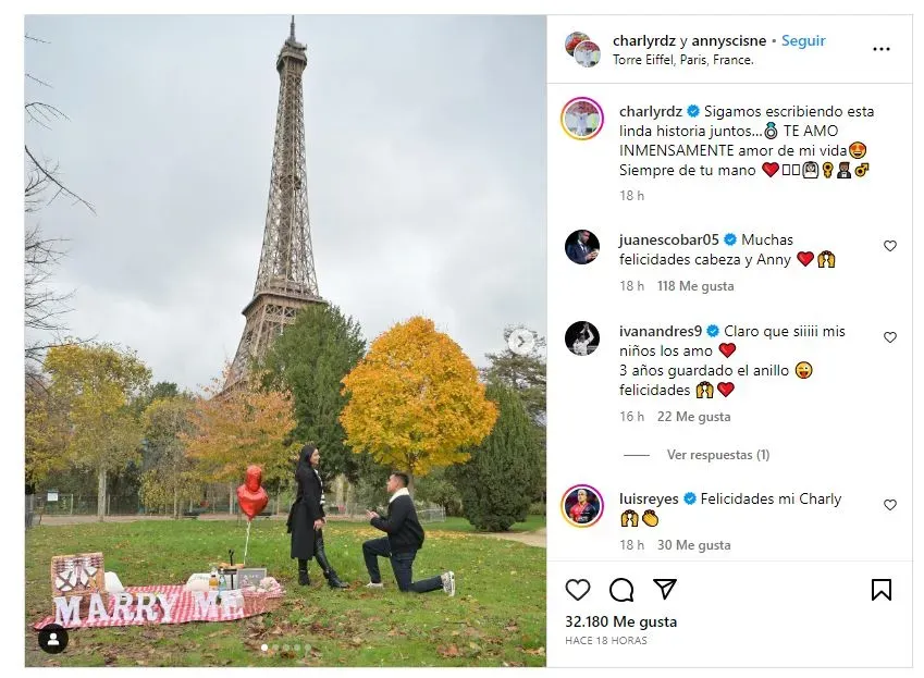 Charly Rodríguez y su romántica propuesta de matrimonio (@charlyrdz)