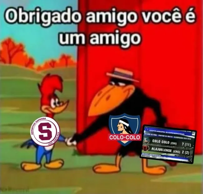El meme que recuerda la goleada de Colo Colo al Alajuelense