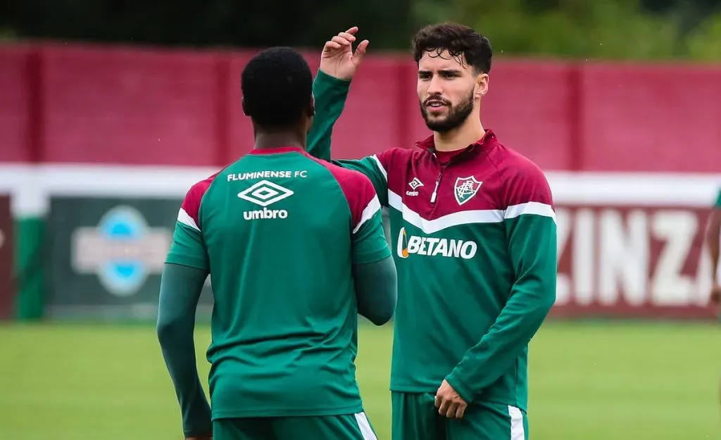 Martinelli durante treino do Fluminense – Foto: Marcelo Gonçalves/FFC